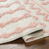 Darva Pink Plush Area Carpet - Ornate Home