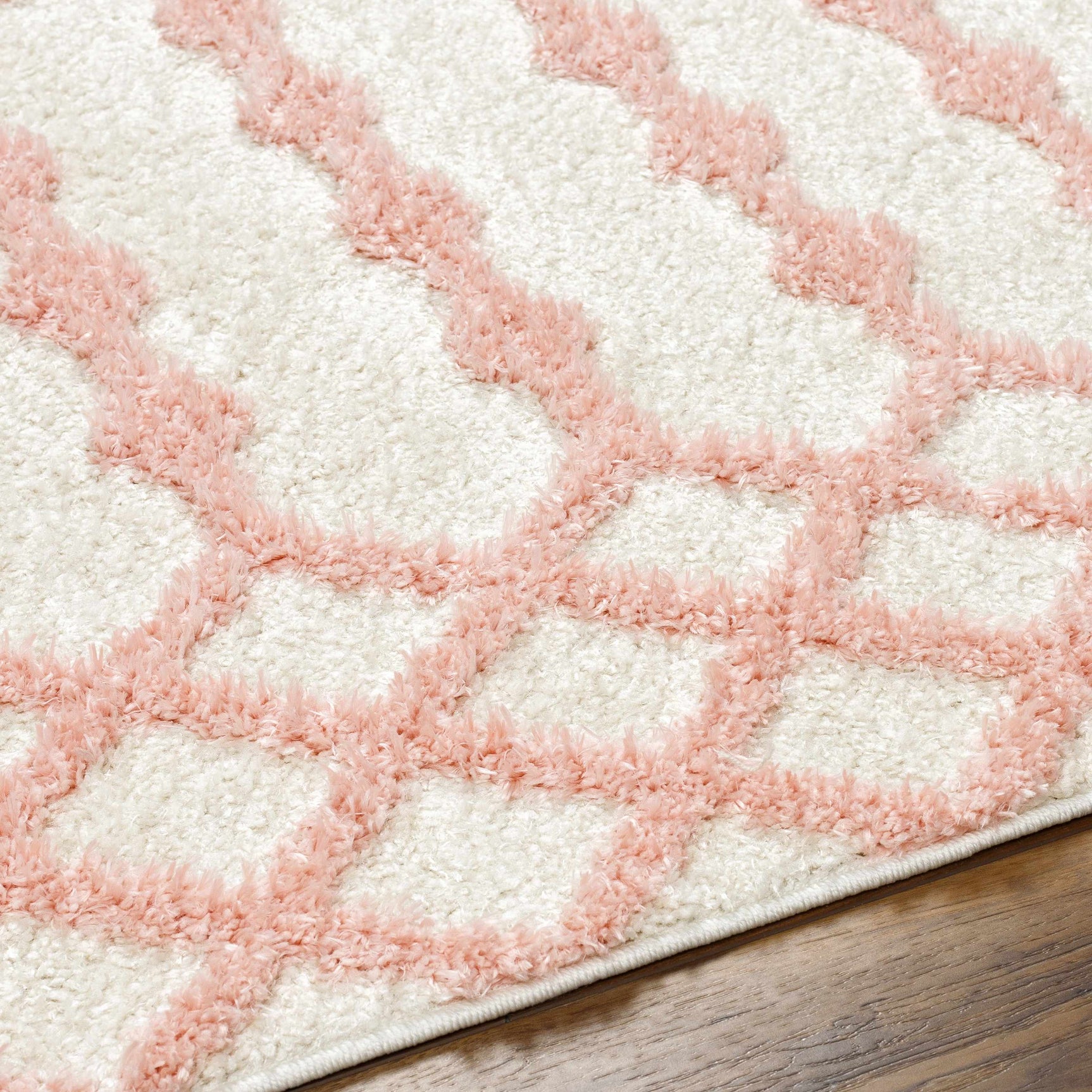 Darva Pink Plush Area Carpet - Ornate Home