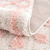 Darva Pink Plush Area Carpet - Ornate Home