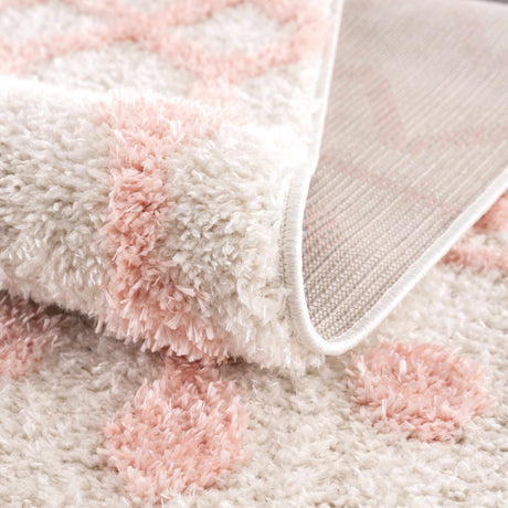 Darva Pink Plush Area Carpet - Ornate Home
