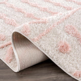Darva Pink Plush Area Carpet - Ornate Home
