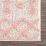 Darva Pink Plush Area Carpet - Ornate Home