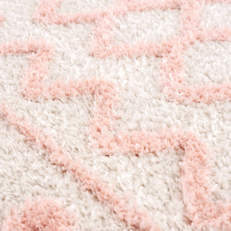 Darva Pink Plush Area Carpet - Ornate Home