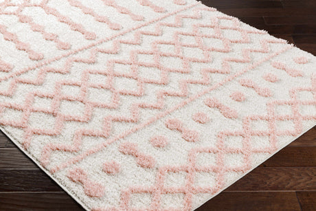 Darva Pink Plush Area Carpet - Ornate Home