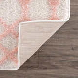 Darva Pink Plush Area Carpet - Ornate Home