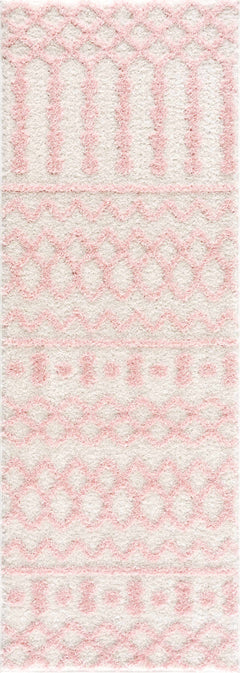 Darva Pink Plush Area Carpet - Ornate Home