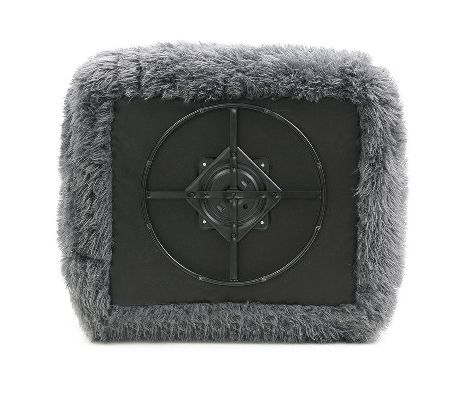 Darwen Dark Gray Swivel Chair - Ornate Home