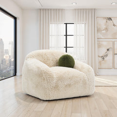 Darwen Sand Swivel Chair - Ornate Home
