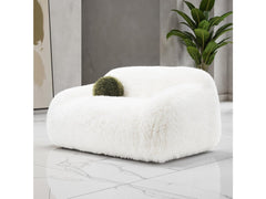 Darwen White Loveseat - Ornate Home
