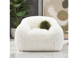 Darwen White Swivel Chair - Ornate Home