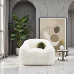 Darwen White Swivel Chair - Ornate Home