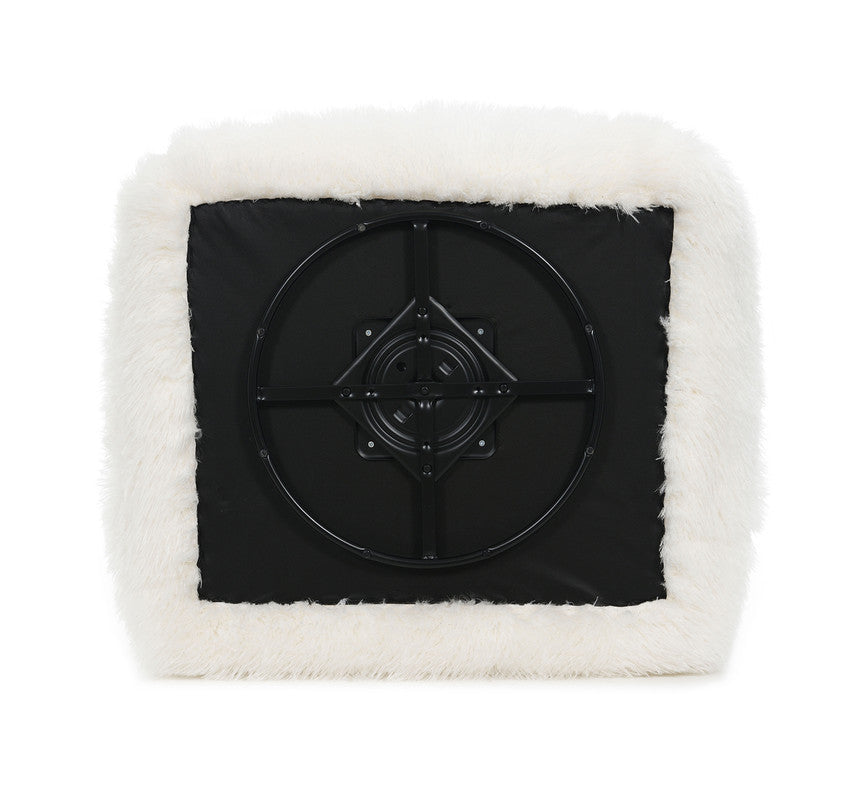 Darwen White Swivel Chair - Ornate Home