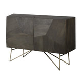 Darwin Dark Brown Wood 2 Door Accent Cabinet