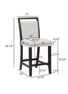 Dary Counter Height Dining Chair (Set of 2) - Ornate Home