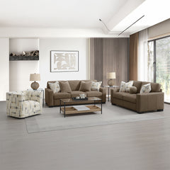 Darya Beige Pattern Chair w/Swivel - Ornate Home
