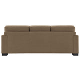 Darya Suede Brown Sofa w/4 Pillows - Ornate Home