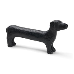 Dash Black Long Metal Dachshund Dog Object - Ornate Home
