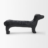 Dash Black Long Metal Dachshund Dog Object - Ornate Home