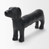Dash Black Long Metal Dachshund Dog Object - Ornate Home
