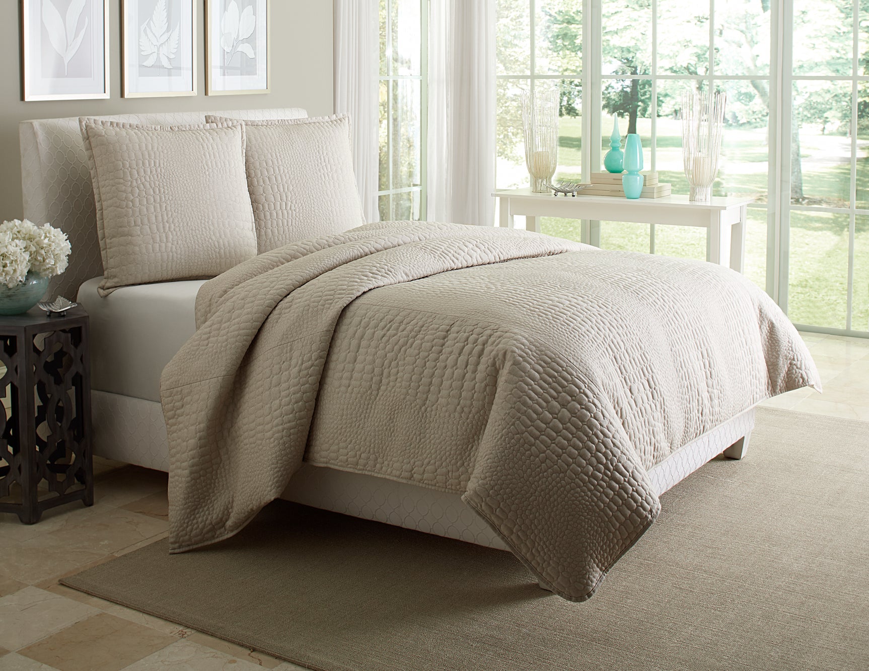 Dash Natural 3-Piece Duvet Set - Ornate Home
