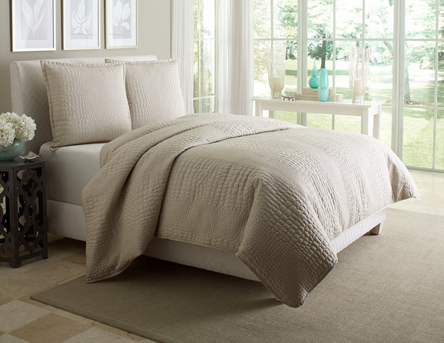 Dash Natural 3-Piece Duvet Set - Ornate Home