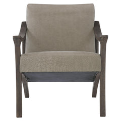 Dash Smoked Truffle/Brown Leather Chair - Ornate Home