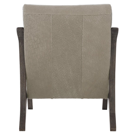 Dash Smoked Truffle/Brown Leather Chair - Ornate Home