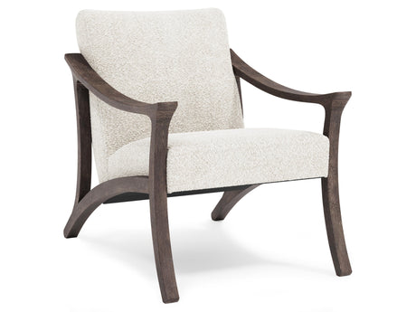 Dash Smoked Truffle/White/Cream Fabric Chair - Ornate Home