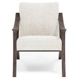 Dash Smoked Truffle/White/Cream Fabric Chair - Ornate Home