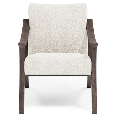 Dash Smoked Truffle/White/Cream Fabric Chair - Ornate Home
