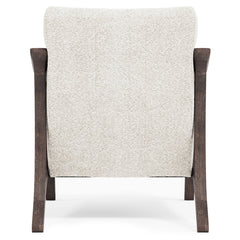 Dash Smoked Truffle/White/Cream Fabric Chair - Ornate Home