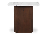 Dash White Marble Accent Table - Ornate Home