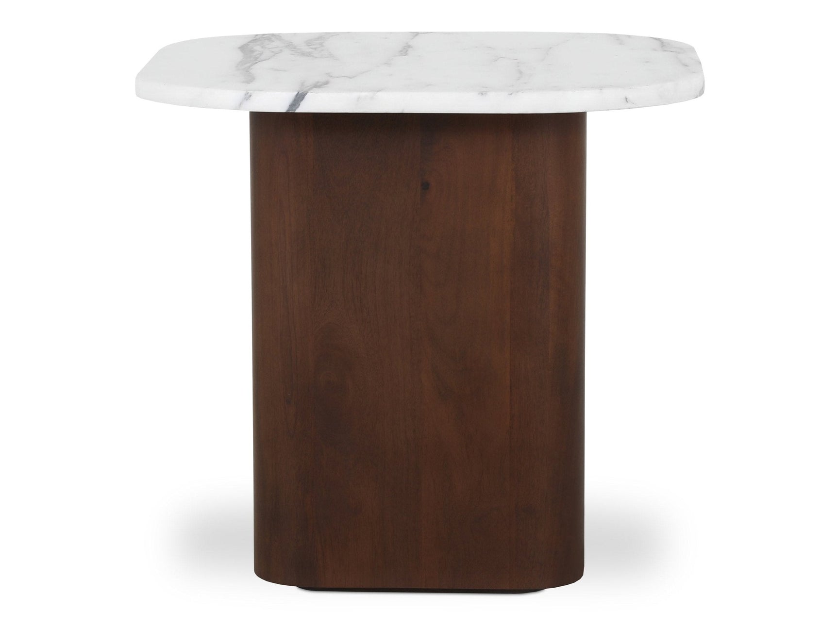 Dash White Marble Accent Table - Ornate Home