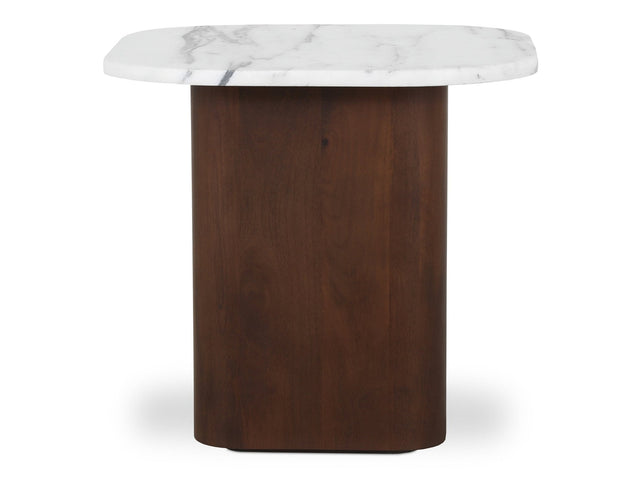 Dash White Marble Accent Table - Ornate Home