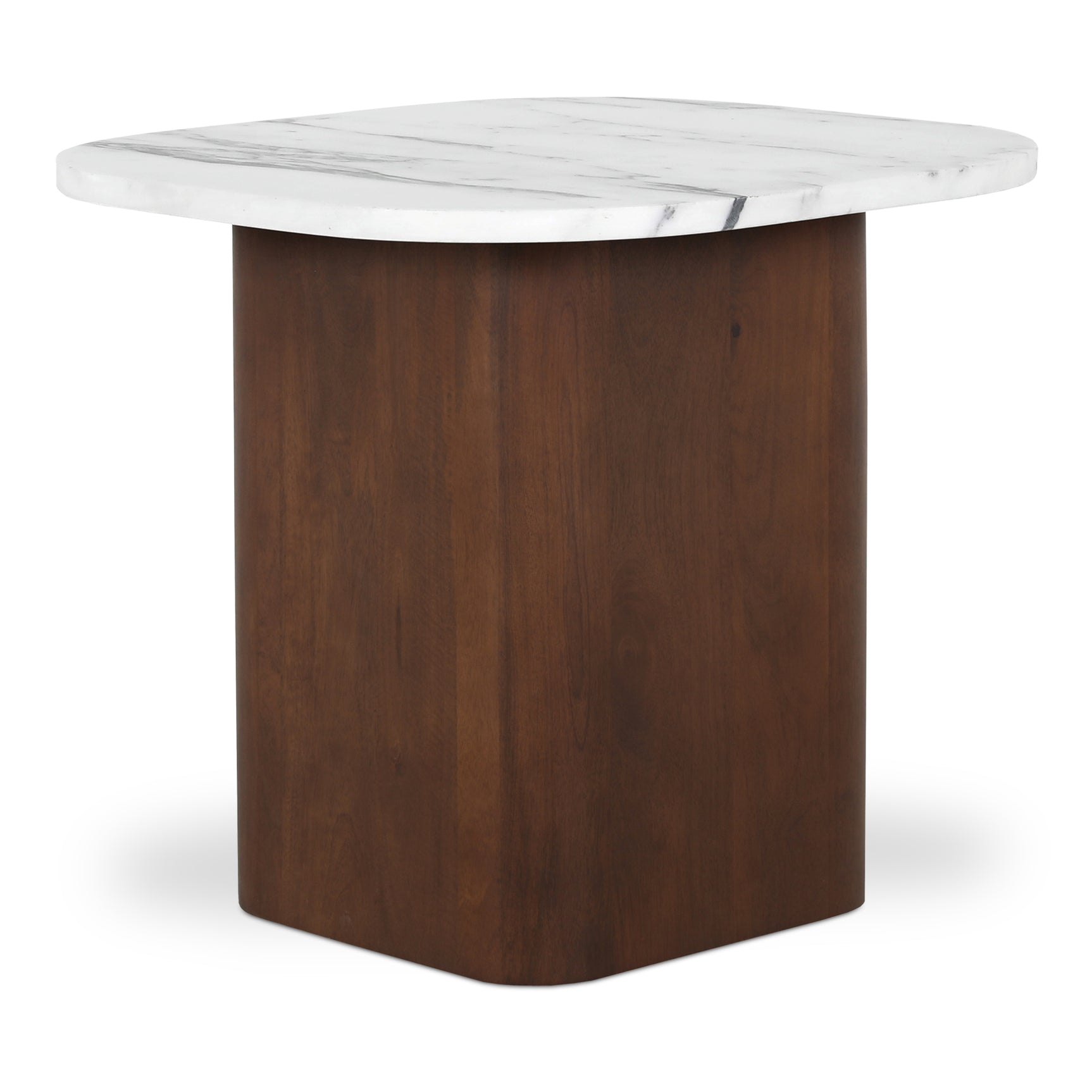 Dash White Marble Accent Table - Ornate Home
