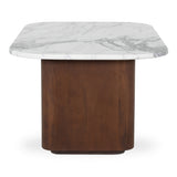 Dash White Marble Accent Table - Ornate Home