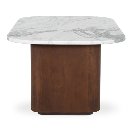 Dash White Marble Accent Table - Ornate Home