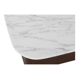 Dash White Marble Accent Table - Ornate Home