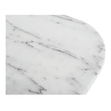 Dash White Marble Accent Table - Ornate Home
