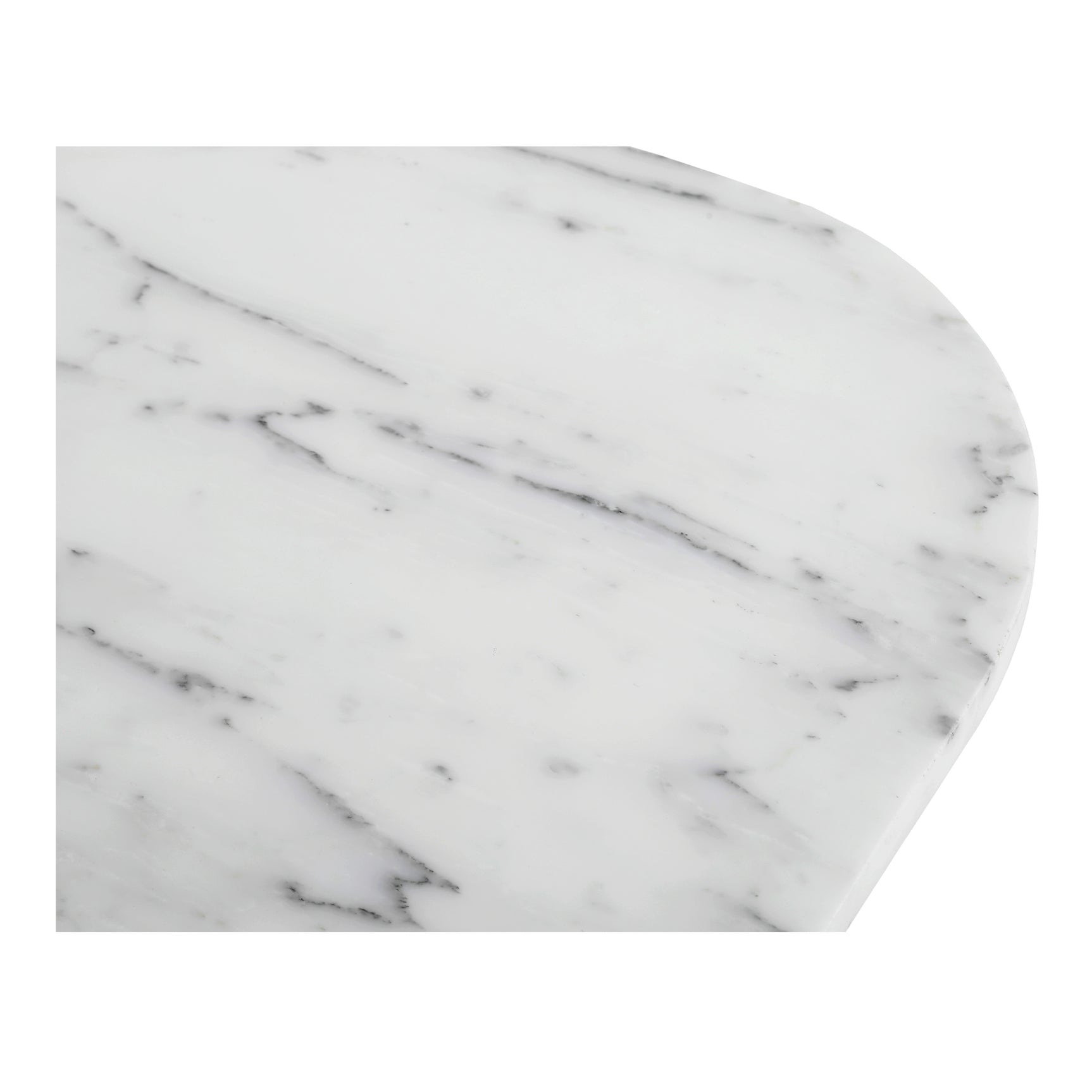 Dash White Marble Accent Table - Ornate Home