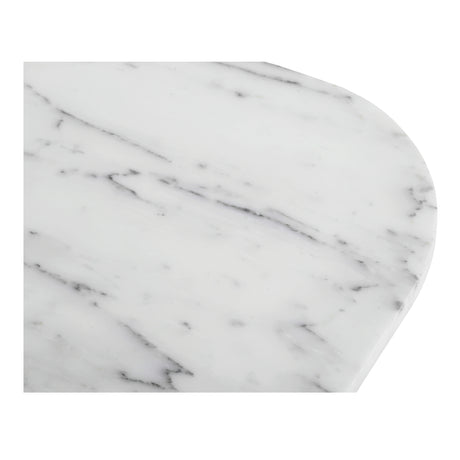 Dash White Marble Accent Table - Ornate Home