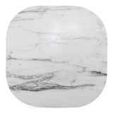 Dash White Marble Accent Table - Ornate Home