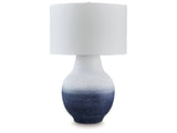 Dashland White/Navy Table Lamp (Online Special Price) - Ornate Home