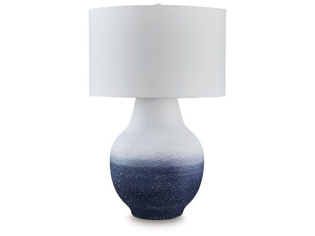 Dashland White/Navy Table Lamp (Online Special Price) - Ornate Home