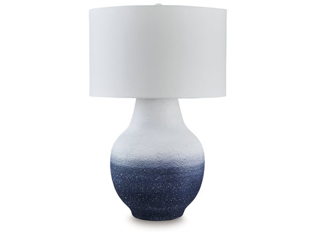 Dashland White/Navy Table Lamp - Ornate Home