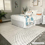 Dauin 3D Rainbow Area Rug with Tassels - Ornate Home