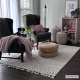 Dauin 3D Rainbow Area Rug with Tassels - Ornate Home