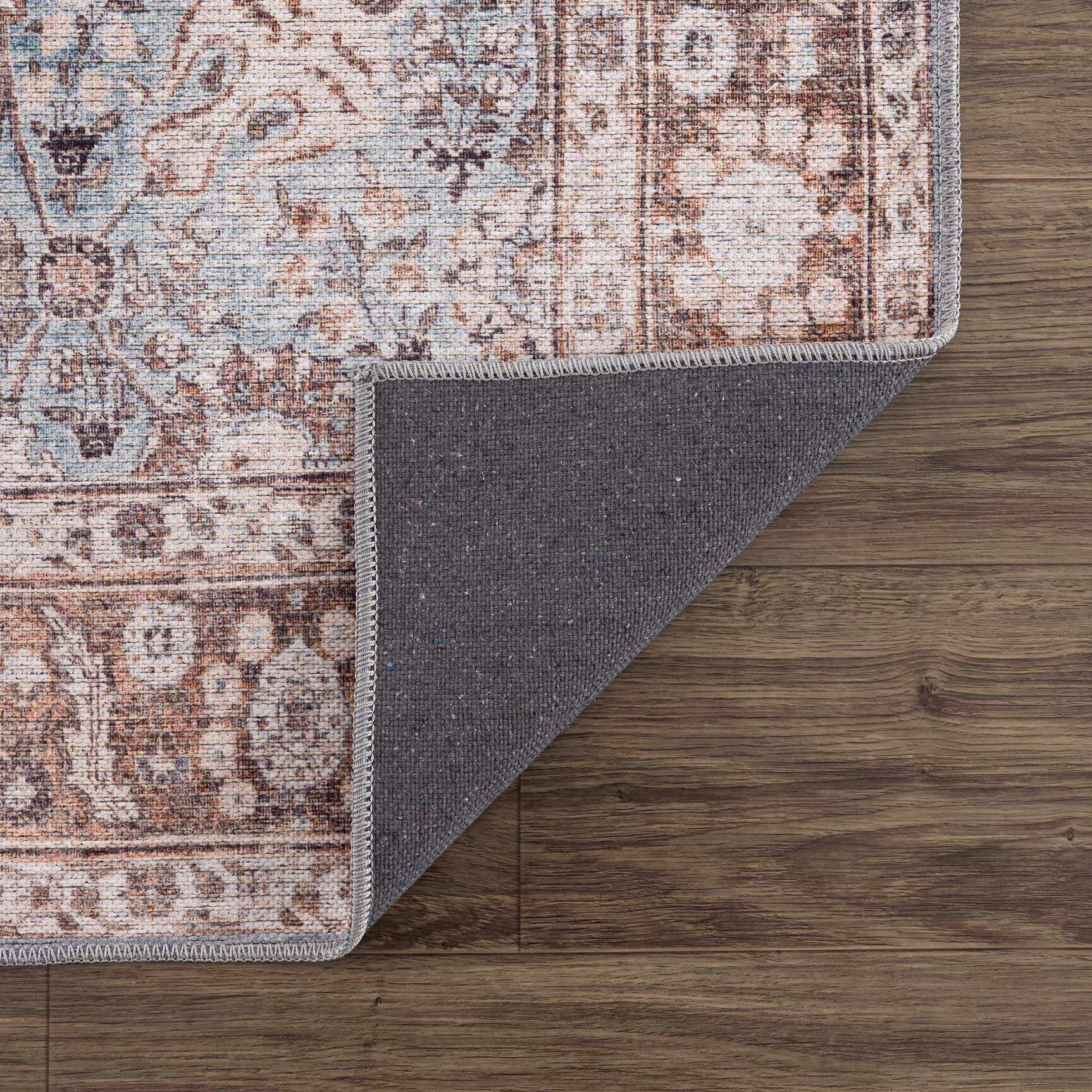 Dauis Blue Persian Style Washable Rug - Clearance - Ornate Home