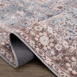 Dauis Blue Persian Style Washable Rug - Clearance - Ornate Home