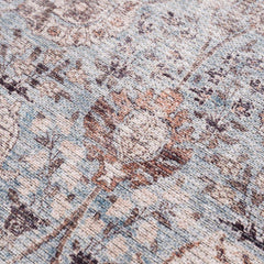 Dauis Blue Persian Style Washable Rug - Clearance - Ornate Home